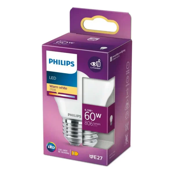 Lampe led philips 8718699762858 4 5 x 7 8 cm e27 e 6 5 w 806 lm 2700 k _9285. DIAYTAR SENEGAL - Votre Destination de Shopping Authentique au Sénégal. Plongez dans notre boutique en ligne pour découvrir des produits qui célèbrent la riche culture et l'artisanat du pays.