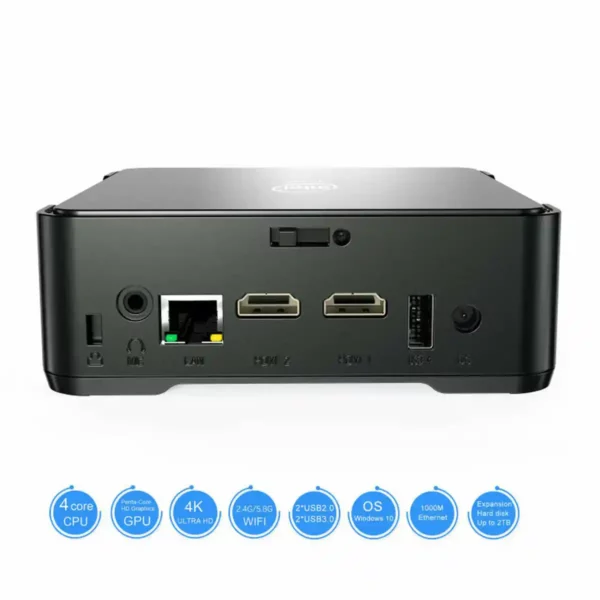 Mini PC LEOTEC SX2 4 Go DDR3 Intel® Celeron J3455 64 Go eMMC. SUPERDISCOUNT FRANCE