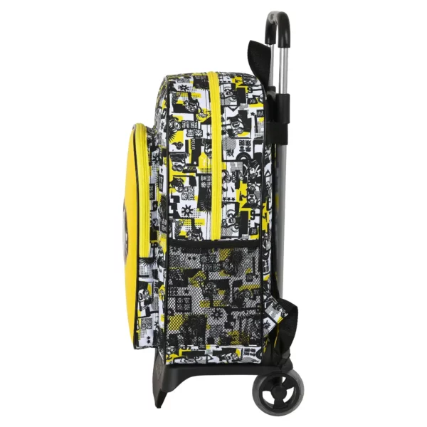 Sac à dos scolaire à roulettes Minions M313L Noir Blanc Jaune 14 L. SUPERDISCOUNT FRANCE