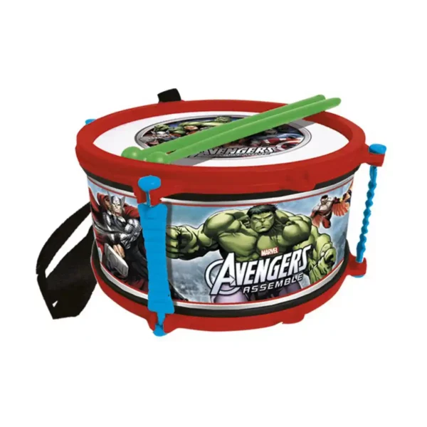 Tambour The Avengers Rouge Bleu Plastique. SUPERDISCOUNT FRANCE