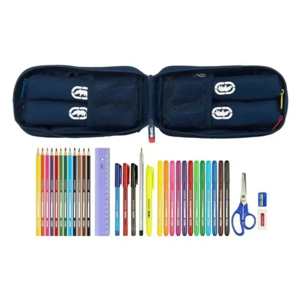 Trousse à crayons Sac à dos Eckō Unltd. Tous City Bleu Marine (33 Pièces). SUPERDISCOUNT FRANCE