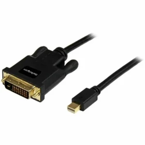 Adaptateur Mini DisplayPort vers DVI Startech MDP2DVIMM6B (1,8 m) Noir 1,8 m. SUPERDISCOUNT FRANCE