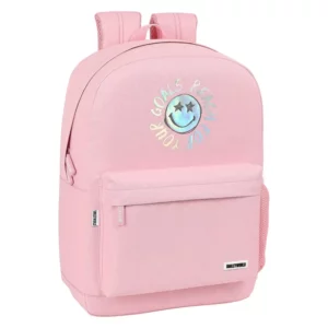 Cartable Smiley Iris Rose (32 x 43 x 14 cm). SUPERDISCOUNT FRANCE