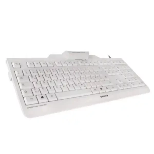 Clavier avec Lecteur Cherry JK-A0100ES-0 Blanc. SUPERDISCOUNT FRANCE