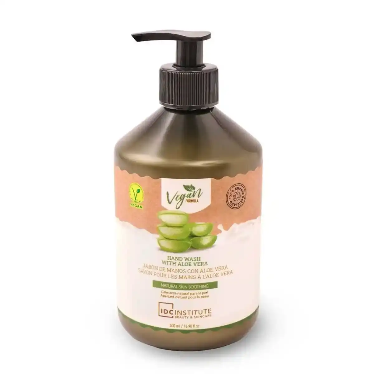Distributeur de savon pour les mains idc institute aloe vera 500 ml _4599. DIAYTAR SENEGAL - L'Art de Vivre le Shopping Inspiré. Parcourez notre catalogue et choisissez des produits qui reflètent votre passion pour la beauté et l'authenticité.