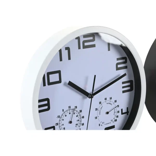 Horloge murale dkd home decor 25 5 x 4 x 25 5 cm polystyrene noir blanc 2 unites _1097. DIAYTAR SENEGAL - L'Art de Vivre le Shopping Authentique. Découvrez notre boutique en ligne et trouvez des produits qui célèbrent la culture et l'héritage du Sénégal.
