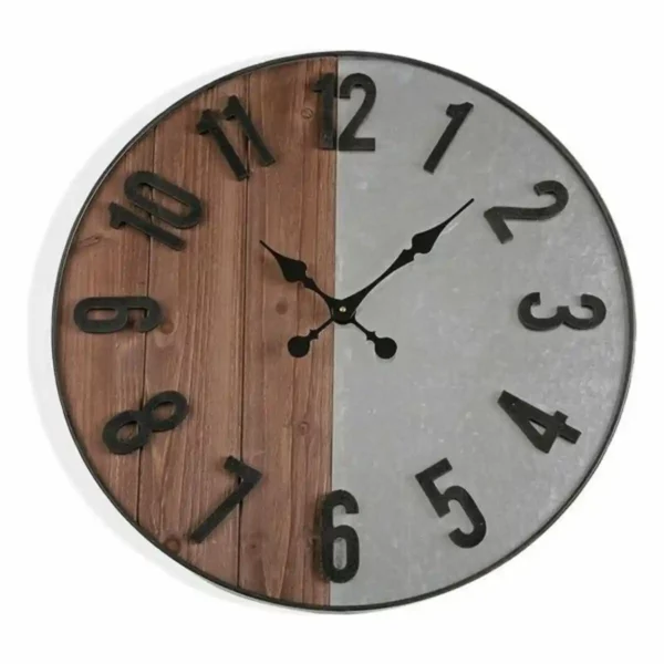 Horloge murale versa metal mdf bois mdf bois metal 5 x 60 x 60 cm_4690. Bienvenue chez DIAYTAR SENEGAL - Où Choisir Rime avec Découvrir. Plongez dans notre catalogue et trouvez des produits qui révèlent la diversité et la richesse culturelle du Sénégal.