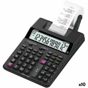 Imprimante calculatrice Casio HR-150RCE Noir (10Unités). SUPERDISCOUNT FRANCE