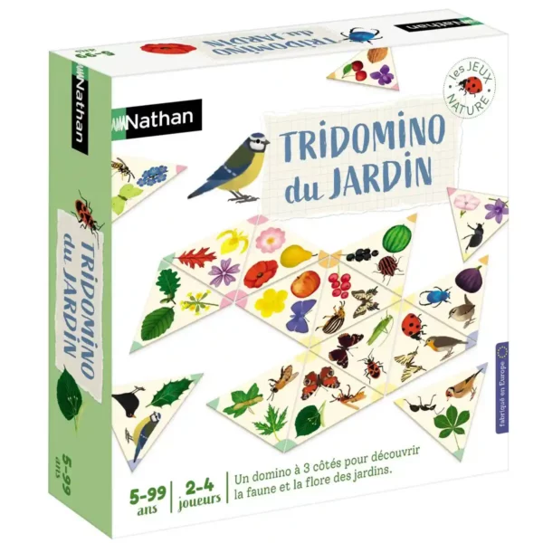 Jeu de société Nathan Tridomino Du Jardin (FR). SUPERDISCOUNT FRANCE