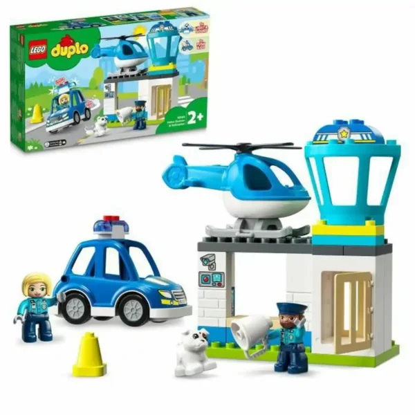 Playset Lego 10959 DUPLO Le poste de police et l'hélicoptère de police (40 pièces). SUPERDISCOUNT FRANCE