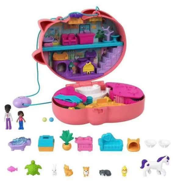 Playset Polly Pocket Chat Sac Calin Surprises. SUPERDISCOUNT FRANCE