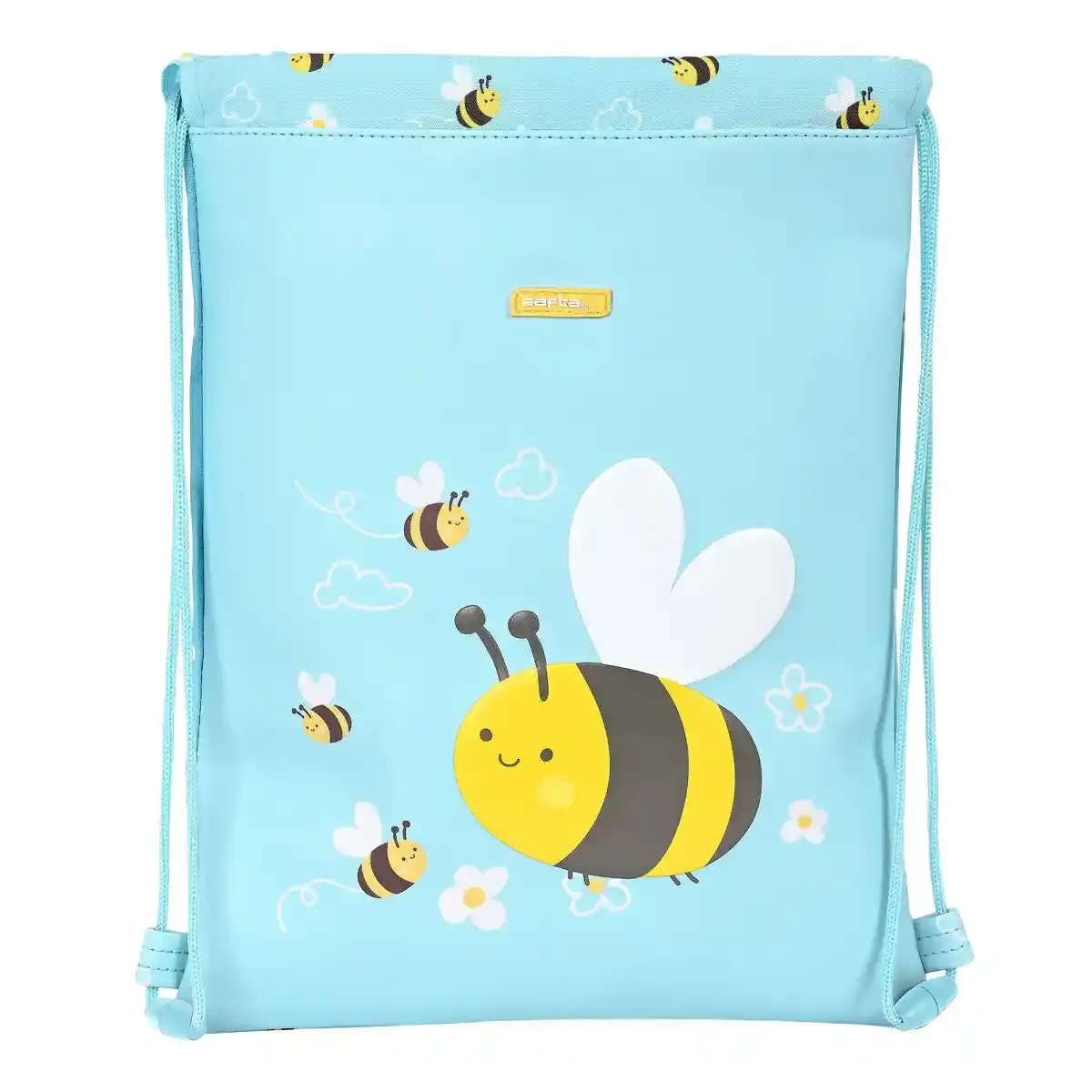 Sac à Dos à Cordes Safta Abeja Bleu Clair (26 x 34 x 1 cm). SUPERDISCOUNT FRANCE