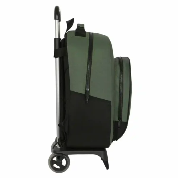 Sac à dos scolaire à roulettes BlackFit8 Gradient Black Military green (32 x 42 x 15 cm). SUPERDISCOUNT FRANCE