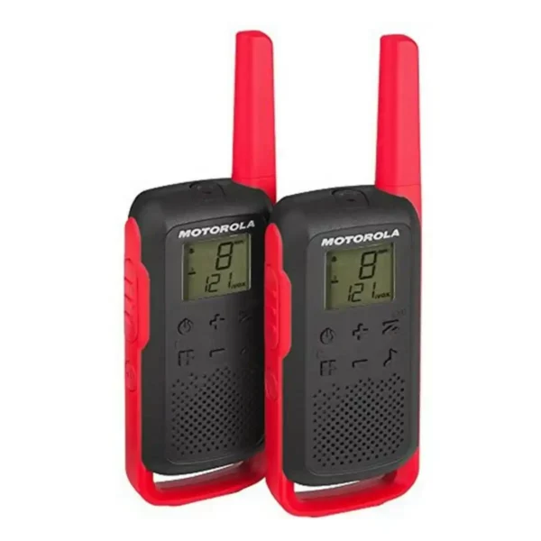 Talkie-walkie Motorola T62 LCD 8 Km (2 pcs) Noir Rouge. SUPERDISCOUNT FRANCE