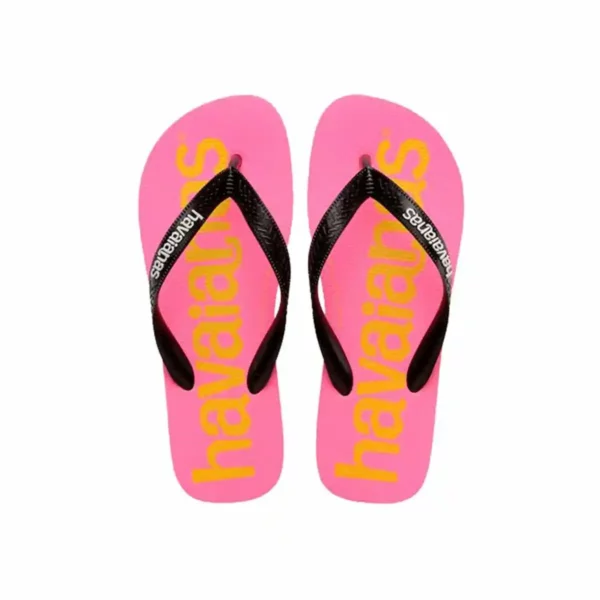 Tongs Femme Havaianas Top Logomania Bleu Rose. SUPERDISCOUNT FRANCE