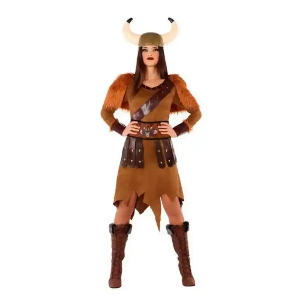 Déguisement Adultes 114012 Marron (3 pcs) Femme Viking. SUPERDISCOUNT FRANCE