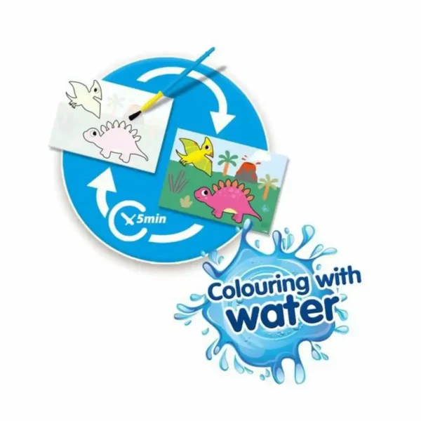 Images à colorier dans SES Creative Coloring with Water Dinosaurs. SUPERDISCOUNT FRANCE