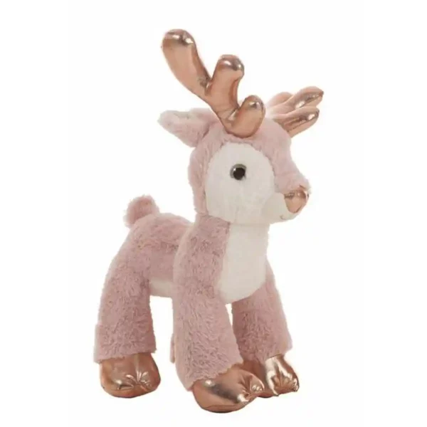 Peluche Renne Rose 26 cm. SUPERDISCOUNT FRANCE