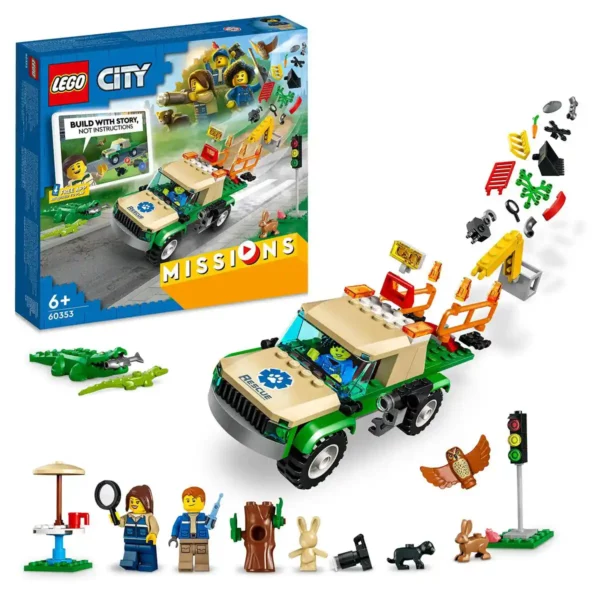 Playset Lego City 60353 Les missions de sauvetage des animaux sauvages (246 pièces). SUPERDISCOUNT FRANCE