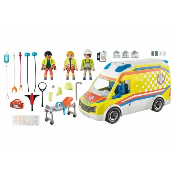Playset Playmobil 71202 City Life Ambulance 67 pièces. SUPERDISCOUNT FRANCE