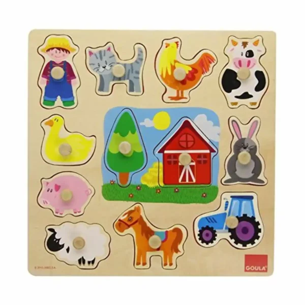 Puzzle en bois pour enfant Diset (12 pcs). SUPERDISCOUNT FRANCE