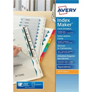 Séparateurs Avery Transparent 12 Feuilles. SUPERDISCOUNT FRANCE