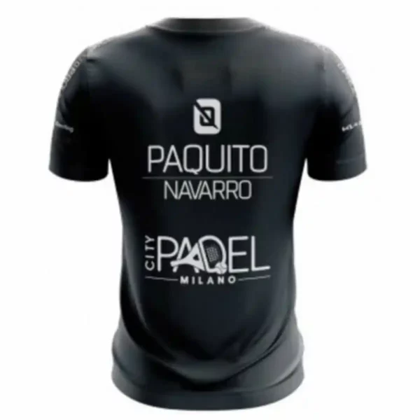 T-shirt à manches courtes pour enfant Bullpadel Odeon Paquito Navarro Noir. SUPERDISCOUNT FRANCE