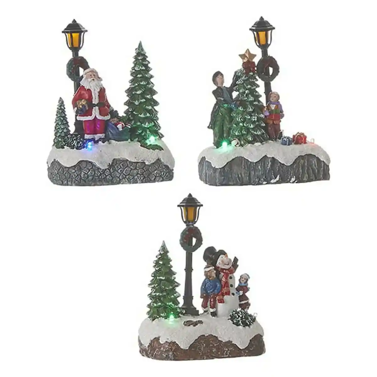 Boule de Noël Scène Luville 9,5 x 5,5 x 12,5 cm Lampadaire. SUPERDISCOUNT FRANCE