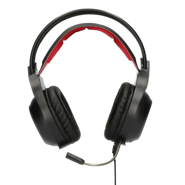 Casque Gaming avec Microphone KSIX Drakkar USB LED Noir Rouge. SUPERDISCOUNT FRANCE