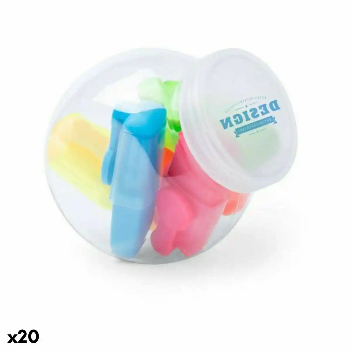 Ensemble de marqueurs fluorescents 145024 (20 unités). SUPERDISCOUNT FRANCE