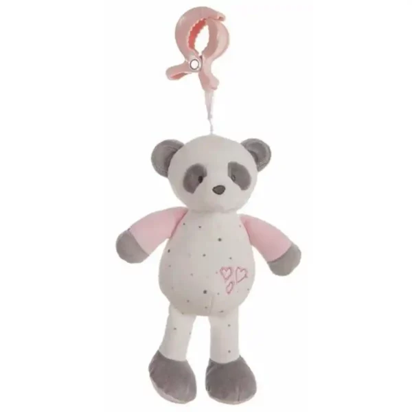 Hochet d'Activité Ours Panda Rose 25 cm. SUPERDISCOUNT FRANCE