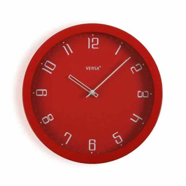 Horloge murale versa polypropylene rouge 4 3 x 30 x 30 cm _5537. DIAYTAR SENEGAL - Votre Destination Shopping d'Exception. Parcourez nos rayons virtuels et choisissez des produits qui incarnent l'excellence et la diversité.