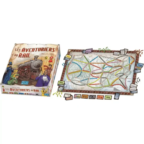 Jeu de société Asmodee Les Aventuriers du Rail USA (FR). SUPERDISCOUNT FRANCE