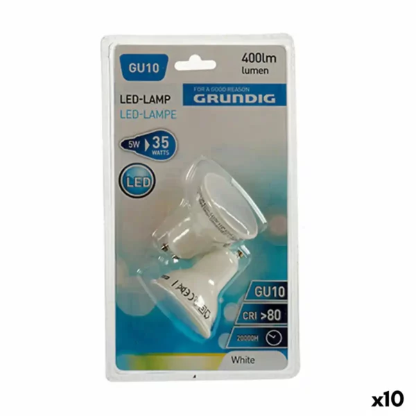 Lampe led grundig 6400 k blanc 5 w gu10 400 lm 5 x 6 x 5 cm 10unites _1719. DIAYTAR SENEGAL - L'Art du Shopping Distinctif. Naviguez à travers notre gamme soigneusement sélectionnée et choisissez des produits qui définissent votre mode de vie.