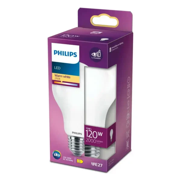 Lampe led philips e27 d 13 w 7 x 12 cm 2000 lm 2700 k _5040. Entrez dans l'Univers de DIAYTAR SENEGAL - Où le Choix Rencontre l'Authenticité. Explorez nos rayons virtuels et trouvez des produits qui incarnent la richesse de notre culture.