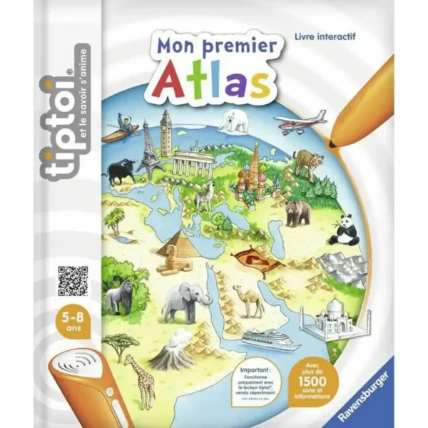 Livre interactif pour enfants Ravensburger Mon premier atlas interactif. SUPERDISCOUNT FRANCE