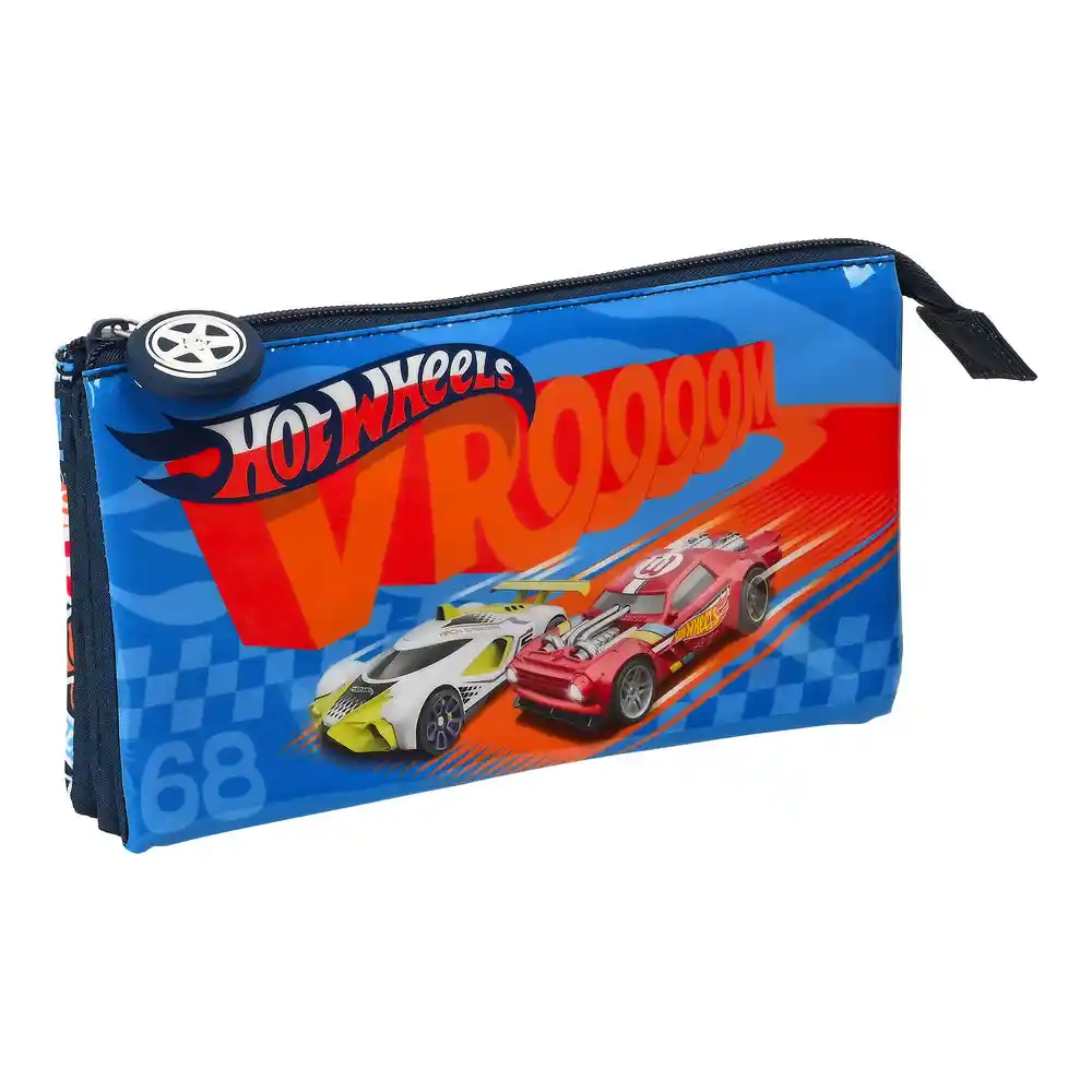 Mallette Scolaire Hot Wheels Challenge Multicolore Bleu Marine (22 x 12 x 3 cm). SUPERDISCOUNT FRANCE