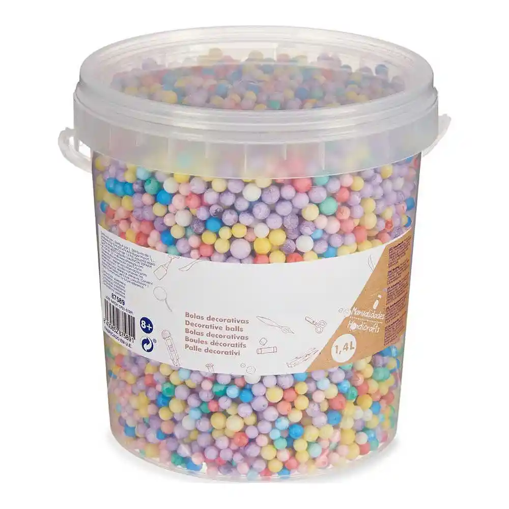 Matériel pour boules de bricolage Polystyrène multicolore. SUPERDISCOUNT FRANCE