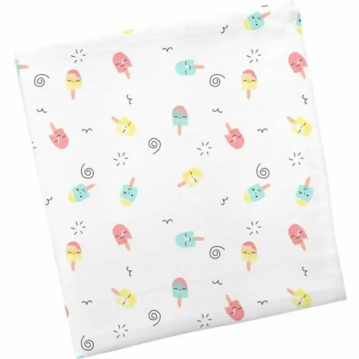 Mousseline Domiva Glace 120 x 120 cm. SUPERDISCOUNT FRANCE