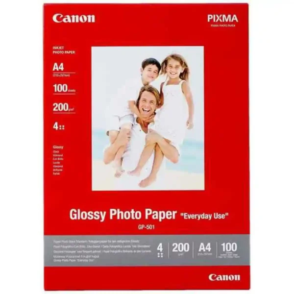 Papier Photo Brillant Canon 0775B001 A4 100 Feuilles Blanc Multicolore. SUPERDISCOUNT FRANCE