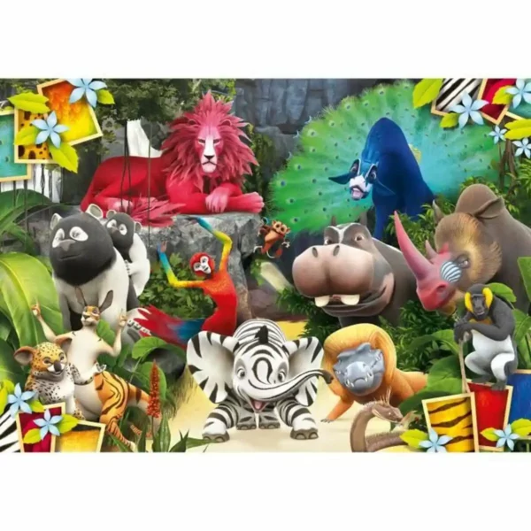 Puzzle à colorier Clementoni Safari + 6 ans 104 pièces. SUPERDISCOUNT FRANCE