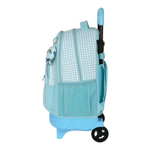 Sac à dos scolaire à roulettes BlackFit8 Fly with me Blanc Bleu ciel 22 L. SUPERDISCOUNT FRANCE