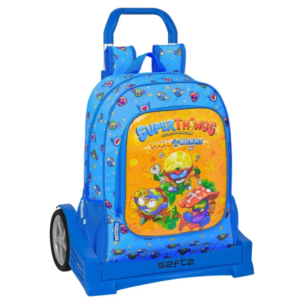 Sac à dos scolaire à roulettes SuperThings Serie 7 Bleu Multicolore 14 L. SUPERDISCOUNT FRANCE