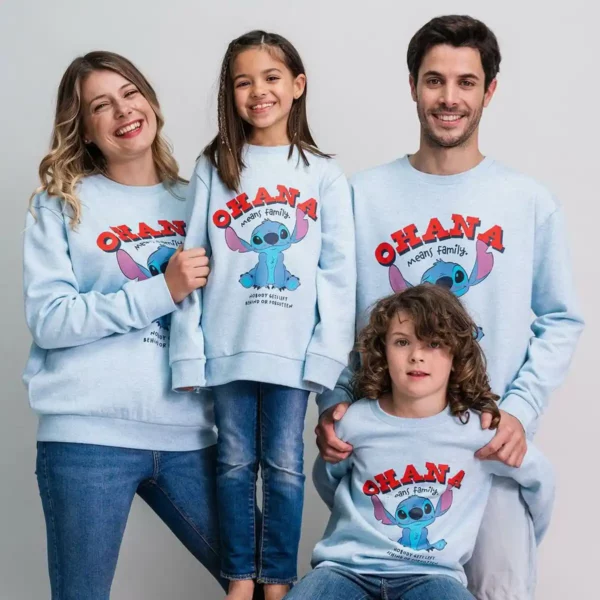 Sweat Unisexe sans Capuche Stitch Bleu Clair. SUPERDISCOUNT FRANCE