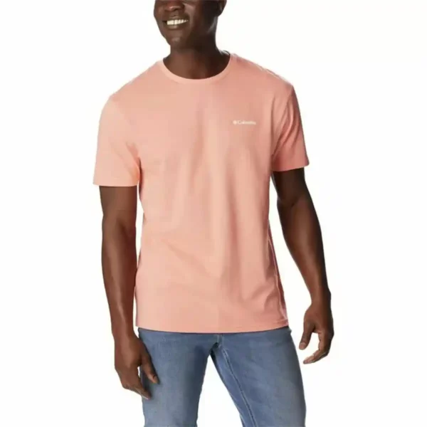 T-shirt à manches courtes pour homme Columbia North Cascades Saumon. SUPERDISCOUNT FRANCE