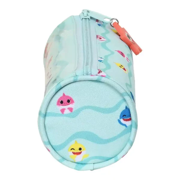 Trousse d'école cylindrique Baby Shark Beach Day Bleu clair (20 x 7 x 7 cm). SUPERDISCOUNT FRANCE