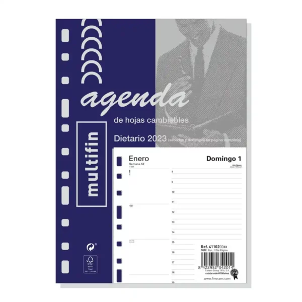 Agenda Finocam MULTIFIN Remplacement 2023 (15,5 x 21,5 cm). SUPERDISCOUNT FRANCE