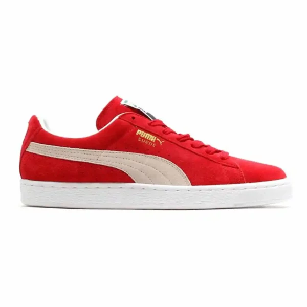 Baskets Casual Homme Puma Suede Classic Rouge. SUPERDISCOUNT FRANCE