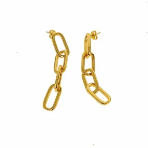 Boucles d oreilles femme lola casademunt golden chain chrome gold_6240. Bienvenue chez DIAYTAR SENEGAL - Où le Shopping Devient un Voyage. Explorez notre plateforme pour dénicher des produits uniques, racontant l'histoire et l'âme du Sénégal.