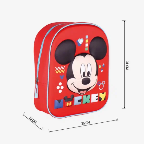 Cartable Mickey Mouse Rouge (25 x 31 x 10 cm). SUPERDISCOUNT FRANCE